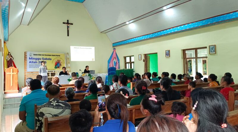 Menyongsong Hari Minggu Sabda Allah, Komisi Kitab Suci Keuskupan Agung Kupang Gelar Sosialisasi Alkitab TB2 dan Pelatihan Lectio Divina di Tesbatan