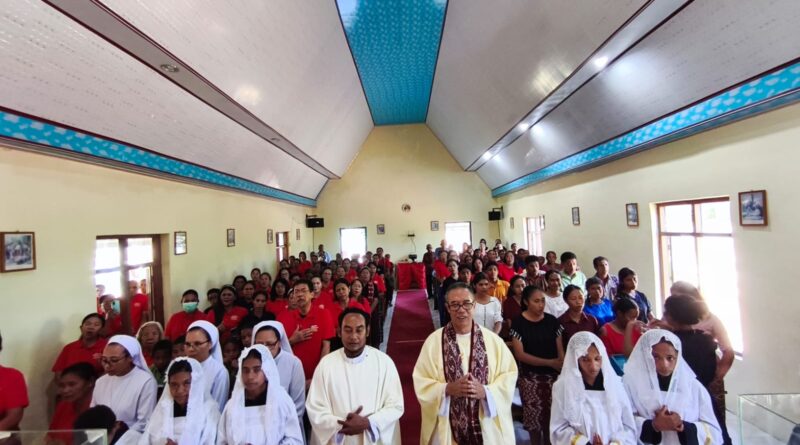 Minggu Kerahiman Ilahi: K3I Keuskupan Agung Kupang Berbagi Sukacita Kerahiman bersama Umat Stasi Tesbatan